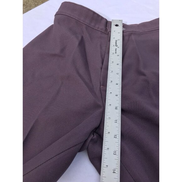 Vtg 70s Levi’s Purple Poly Pants Women’s 2 27” High Waist Wide Leg HTF Slacks - Picture 15 of 16